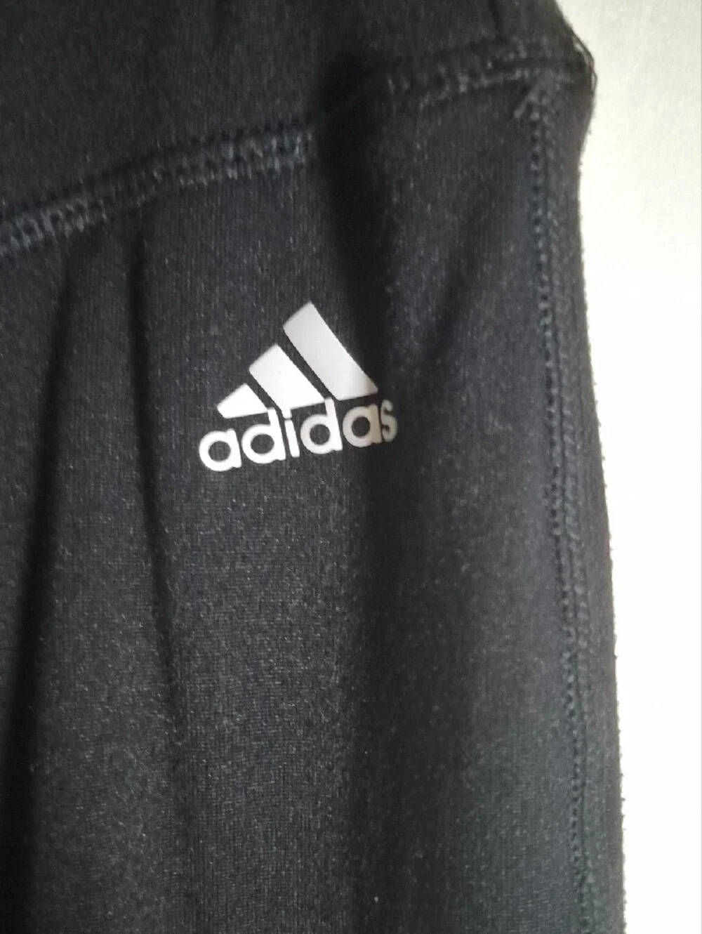 adidas Black Golf Joggers with White 3-Stripes